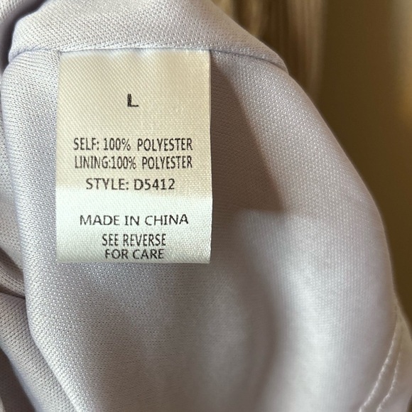 See And Be Seen Gold Micro Pleat Faux Wrap Maxi Dress - Picture 9 of 12